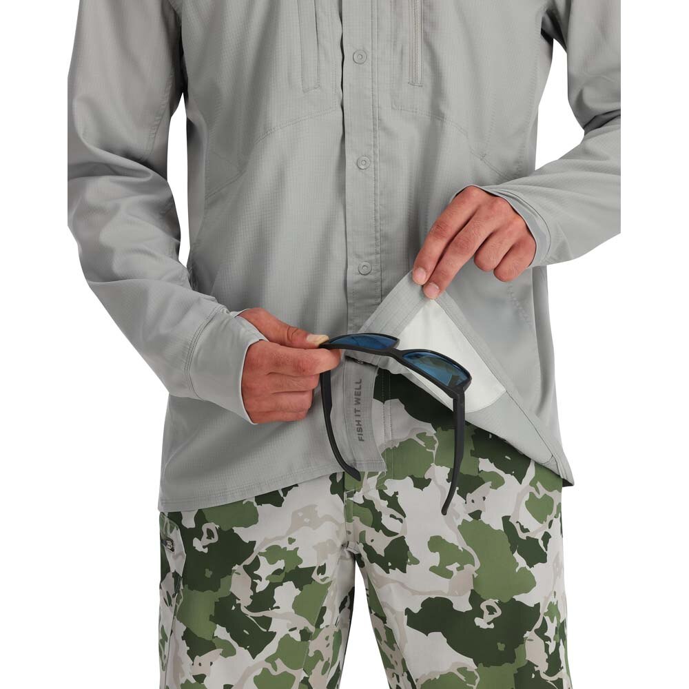 Simms Intruder BiComp Shirt Men's in Cinder